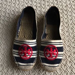Tory Burch Espadrille Flat, Size 8